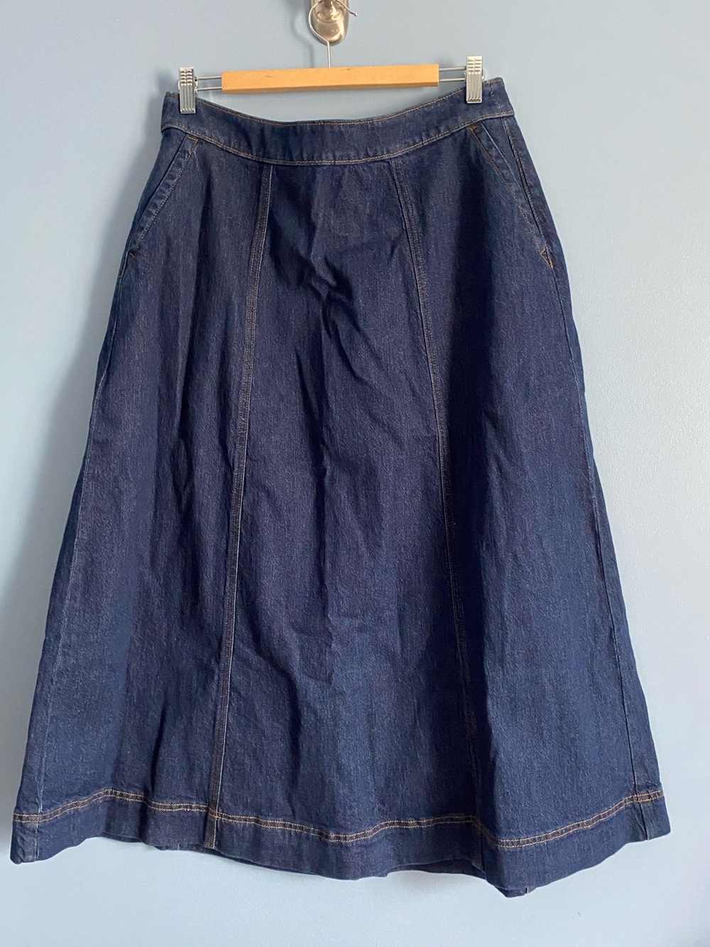 NWT d/C Jeans Dark Blue Denim A-Line Skirt